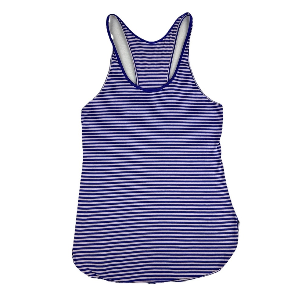 Lululemon Tank What The Sport Singlet Stripe  Purple,See Pictures For Size.